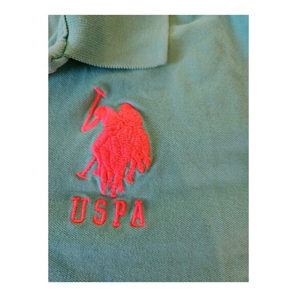 U.S. Polo Assn. XL Turquoise Collar Short Sleeve Shirt - Picture 4 of 8